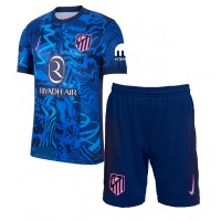 Camisa de Futebol Atletico Madrid Angel Correa #10 Equipamento Alternativo Infantil 2024-25 Manga Curta (+ Calças curtas)